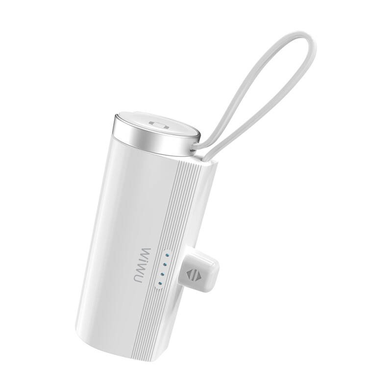 Wiwu Wi-W026 Capsule Serisi 2in1 Mini Taşınabilir Standlı Askılı Type-C PD Powerbank 5000mAh - 5