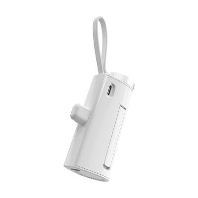 Wiwu Wi-W026 Capsule Serisi 2in1 Mini Taşınabilir Standlı Askılı Type-C PD Powerbank 5000mAh - 8