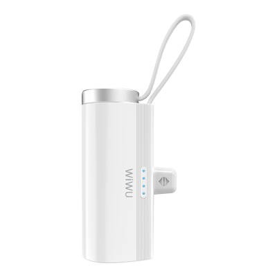 Wiwu Wi-W026 Capsule Serisi 2in1 Mini Taşınabilir Standlı Askılı Type-C PD Powerbank 5000mAh - 9