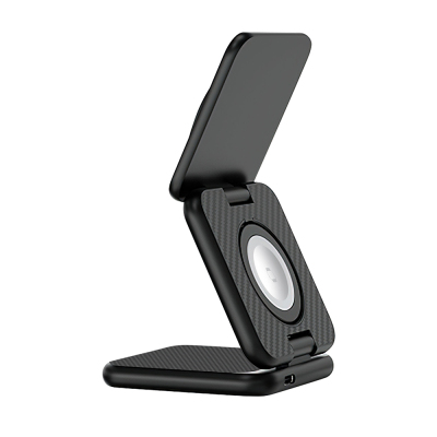 Wiwu Wi-W035 3 in 1 Magnetic Fast Charging Aramid Fiber Wireless Charging Stand 15W - 6