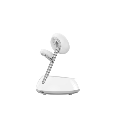 Wiwu Wi-W036 Qi2 3 in 1 Magnetik Hızlı Şarj Özellikli Ambiyans Işıklı Kablosuz Şarj Standı 15W - 6