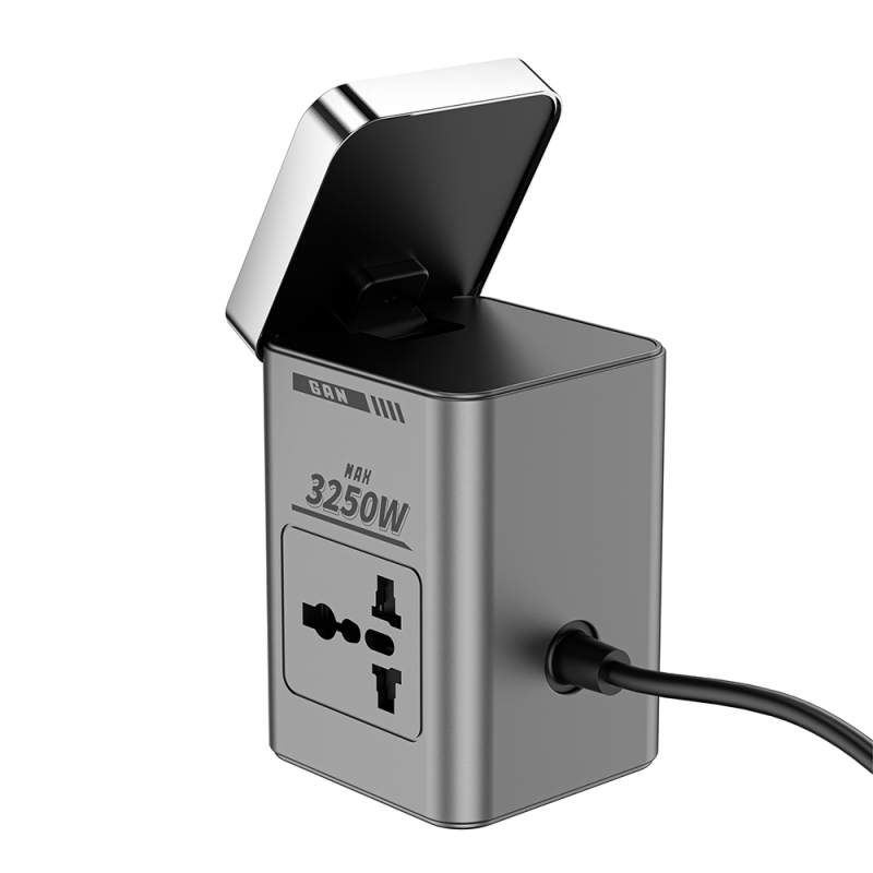 Wiwu Wi-W040 Telefon & Akıllı Saat & Kulaklık İçin GaN 65W 8in1 Şarj İstasyonu - 6