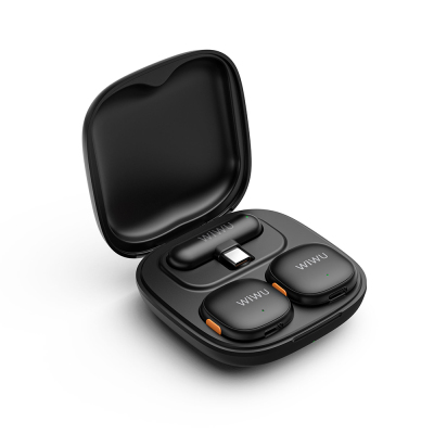 Wiwu Wi-WM006 2-in-1 Wireless Lavalier Microphone with Type-C Port Artificial Intelligence Support ANC - 4
