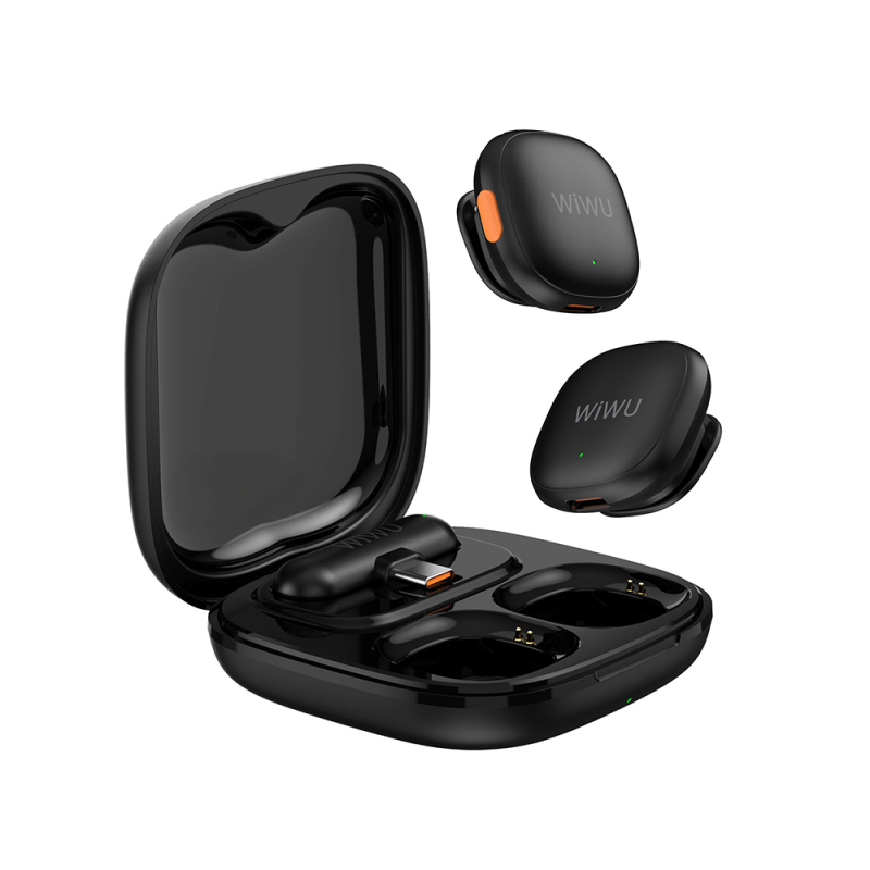 Wiwu Wi-WM006 2-in-1 Wireless Lavalier Microphone with Type-C Port Artificial Intelligence Support ANC - 7