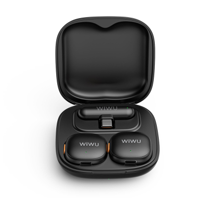 Wiwu Wi-WM006 2-in-1 Wireless Lavalier Microphone with Type-C Port Artificial Intelligence Support ANC - 8