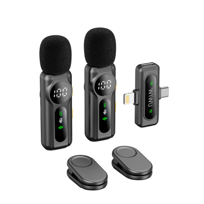 Wiwu Wi-WM007 2in1 Wireless Lavalier Microphone with ANC and Lightning Port - 6