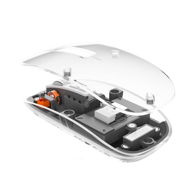 Wiwu WM105 Crystal RGB Led Işıklandırmalı Şeffaf Tasarım Mouse - 7