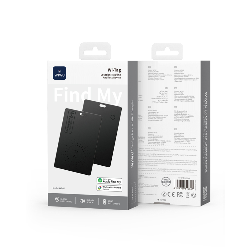 Wiwu WT-07 iTag iOS Find My Supported Card Holder Design Anti-Loss GPS Smart Tracking Device - 5