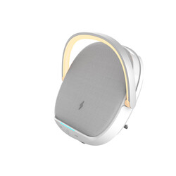 Wiwu Y1 Gece Lambalı Ve Kablosuz Şarj Standlı Bluetooth Speaker Hoparlör - 4