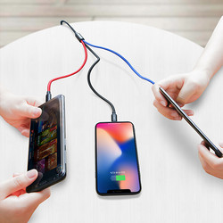 Wiwu YZ100 Dual Lightning + Micro Usb Cable - 9