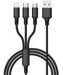Wiwu YZ108 3 in 1 Usb Cable - 1