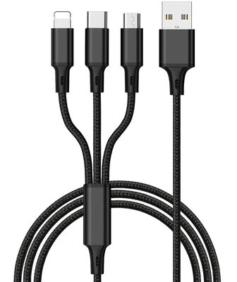 Wiwu YZ108 3 in 1 Usb Cable - 1