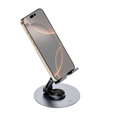 Wiwu ZM-014 Taşınabilir Katlanabilir 360° Dönebilen Metal Telefon ve Tablet Standı - 3