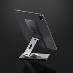 Wiwu ZM106 Taşınabilir Katlanabilir 360 Dönebilen Metal Telefon ve Tablet Standı - 12