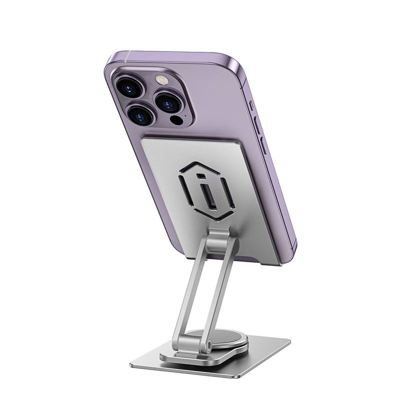 Wiwu ZM107 Taşınabilir Katlanabilir 360 Dönebilen Metal Telefon ve Tablet Standı - 4