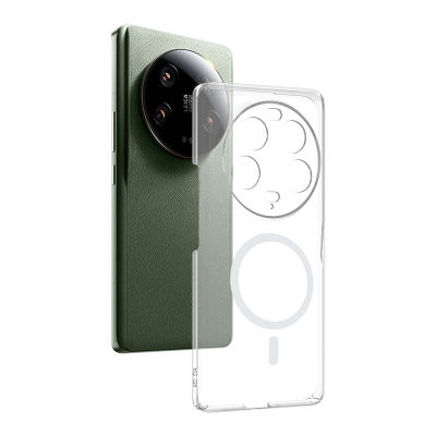 Xiaomi 13 Ultra Camera Protected M-Safe Charging Transparent Zore London Hard PC Case - 2