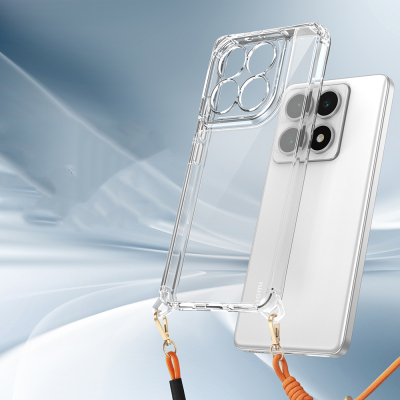 Xiaomi 14T Case Airbag Detachable Strap Zore Snap Silicone Cover - 6