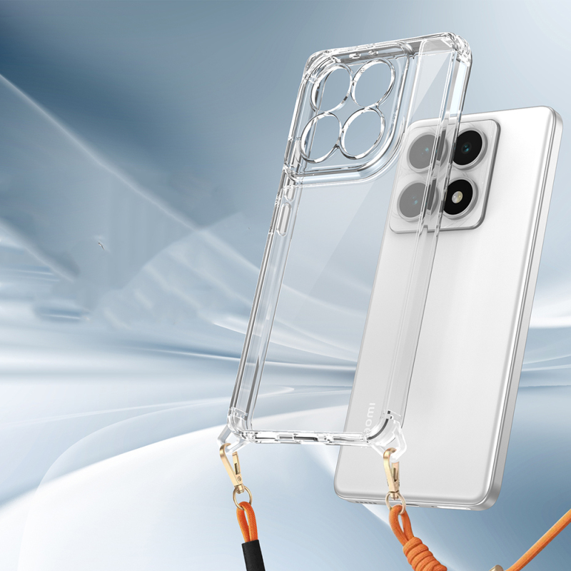 Xiaomi 14T Case Airbag Detachable Strap Zore Snap Silicone Cover - 6