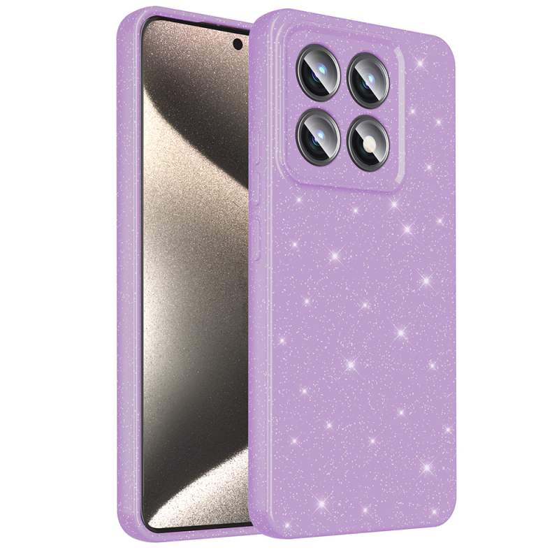 Xiaomi 14T Case Camera Protection Glitter Luxury Zore Cotton Cover - 3