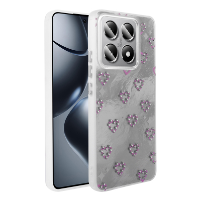 Xiaomi 14T Pro Case Camera Protection Figured Zore Ponti Silicone Cover - 5