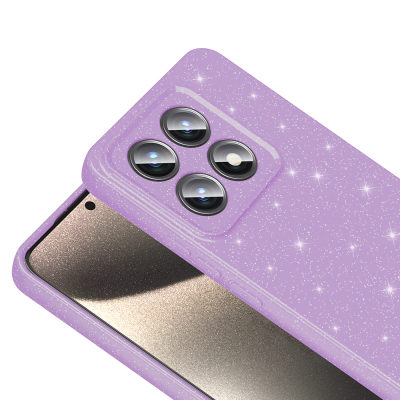 Xiaomi 14T Pro Case Camera Protection Glitter Luxury Zore Cotton Cover - 10