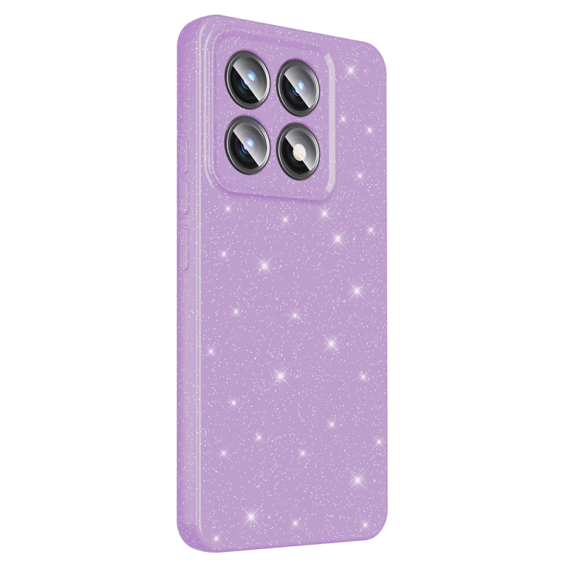 Xiaomi 14T Pro Case Camera Protection Glitter Luxury Zore Cotton Cover - 13