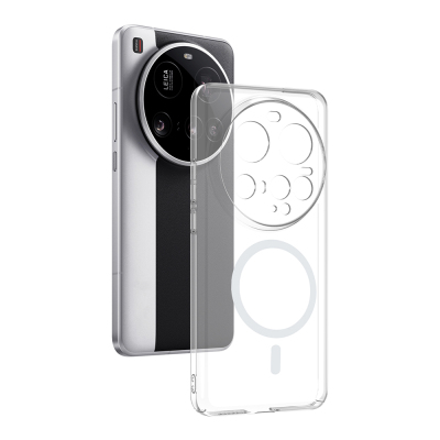 Xiaomi 15 Ultra Camera Protected M-Safe Charging Transparent Zore London Hard PC Case - 1