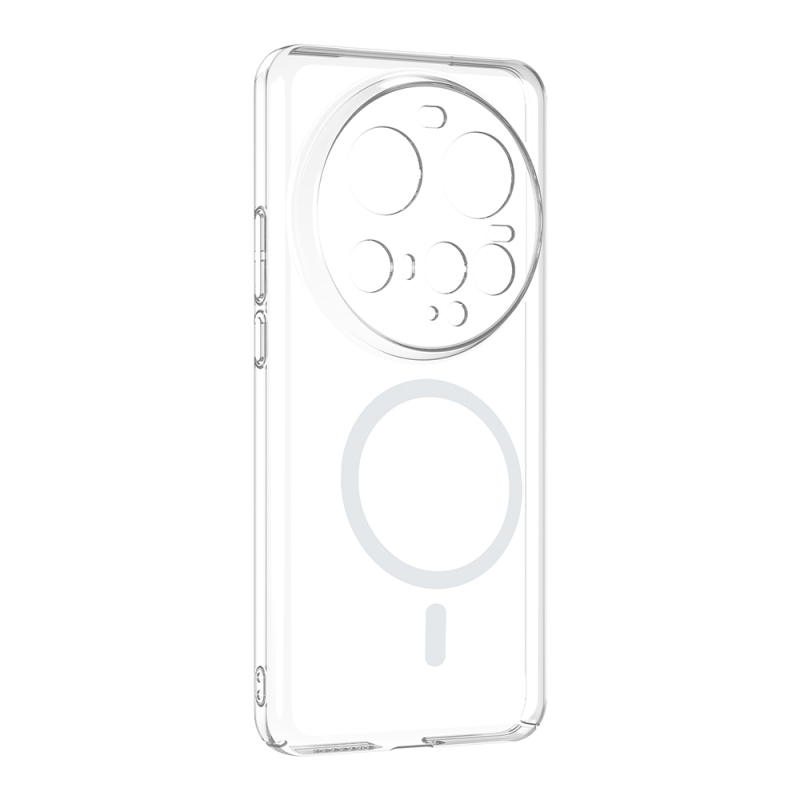 Xiaomi 15 Ultra Kamera Korumalı M-Safe Şarj Özellikli Şeffaf Zore London Sert PC Kapak - 3