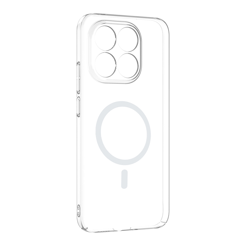 Xiaomi 15T Camera Protected M-Safe Charging Transparent Zore London Hard PC Case - 3