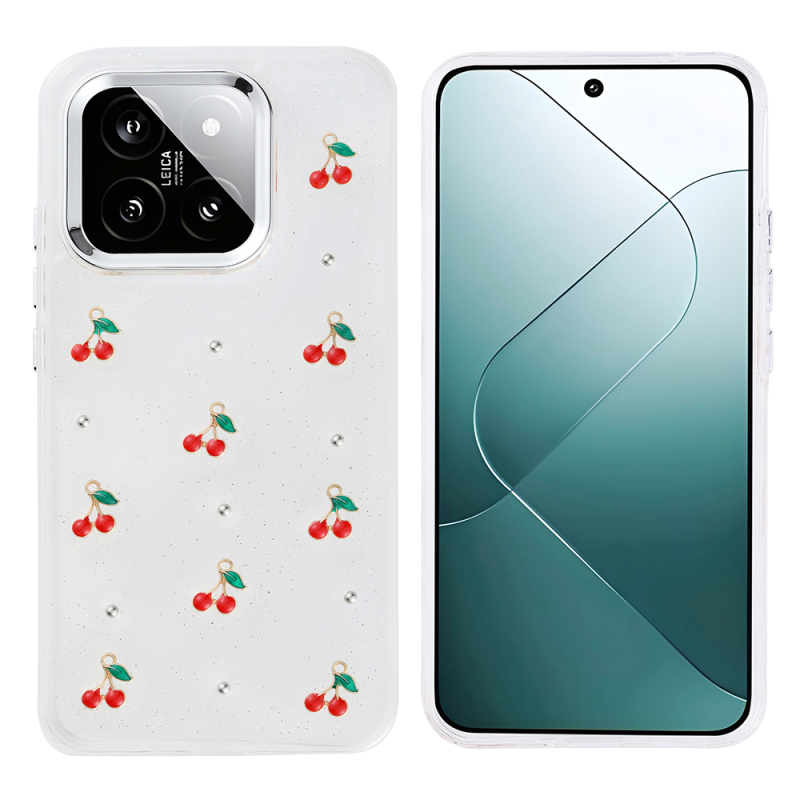 Xiaomi 15T Case Airbag Design Glittery Transparent Zore Kutup Cover - 2