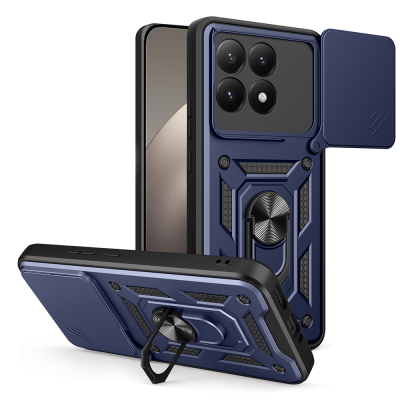 Xiaomi 15T Case Magnetic Stand Camera Protection Zore Sliding Vega Cover - 1