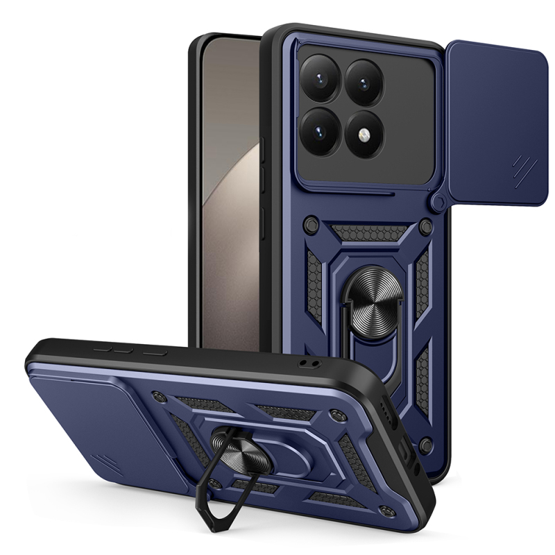 Xiaomi 15T Case Magnetic Stand Camera Protection Zore Sliding Vega Cover - 2