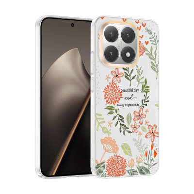 Xiaomi 15T Case with Camera Protector, Patterned Zore Clip Cover - 4