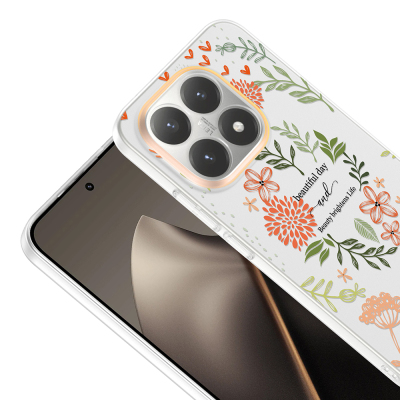 Xiaomi 15T Case with Camera Protector, Patterned Zore Clip Cover - 12