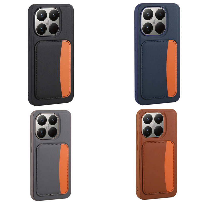 Xiaomi 15T Case with Card Holder Zore X-Card Silicone Cover - 15