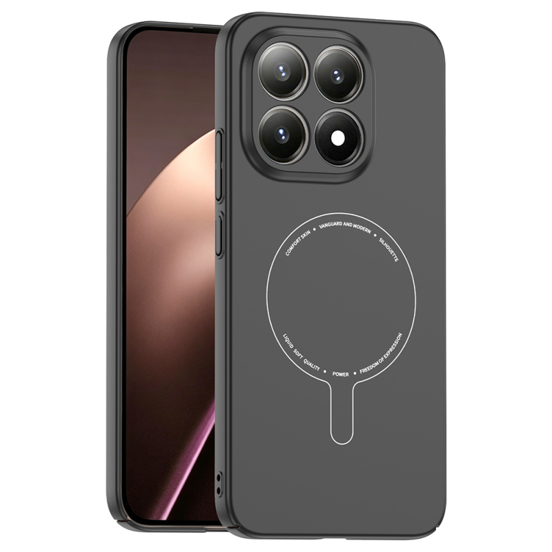 Xiaomi 15T Case with M-Safe Charging Feature and Camera Protection - Zore Elio Hard PC Cover - 1