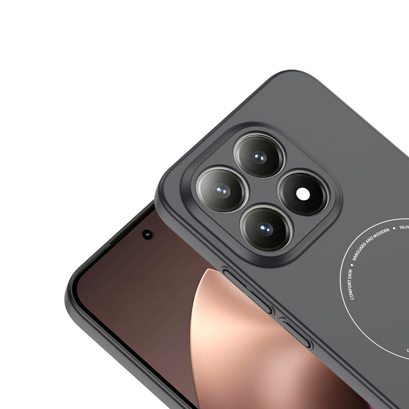 Xiaomi 15T Kılıf M-Safe Şarj Özellikli Kamera Korumalı Zore Elio Sert PC Kapak - 5