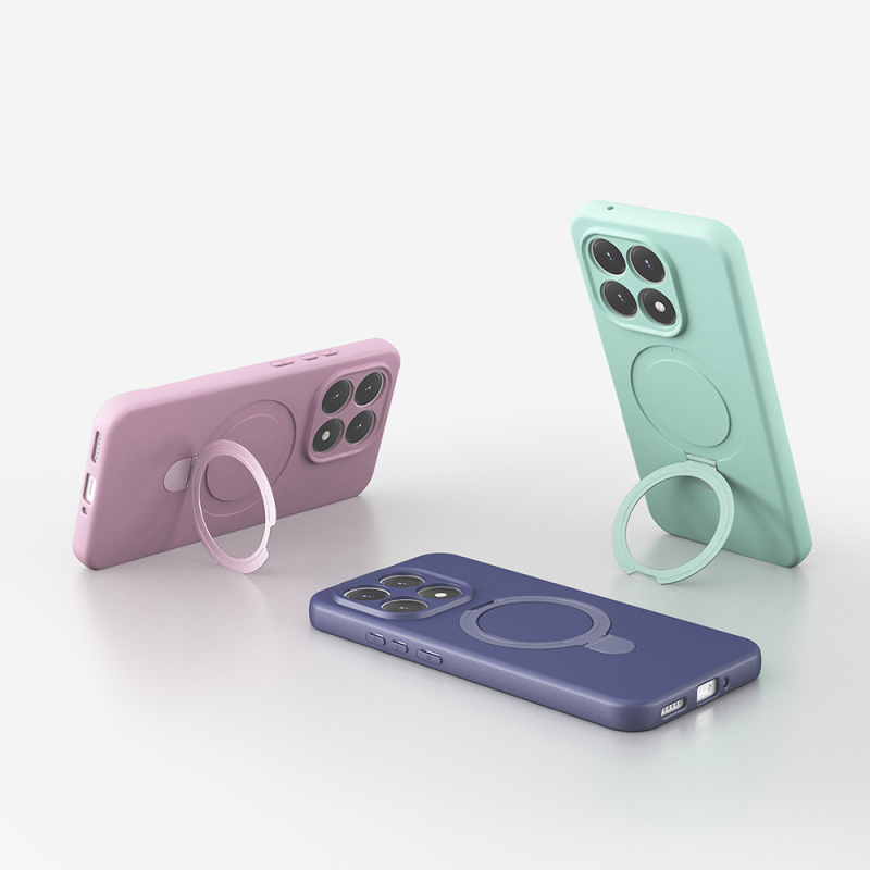 Xiaomi 15T Kılıf M-safe Şarj Özellikli Standlı Zore Samara Kapak - 10