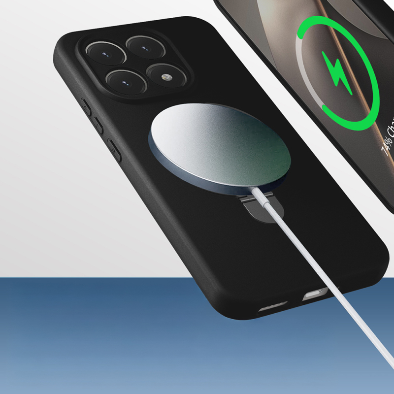 Xiaomi 15T Kılıf M-safe Şarj Özellikli Standlı Zore Samara Kapak - 8