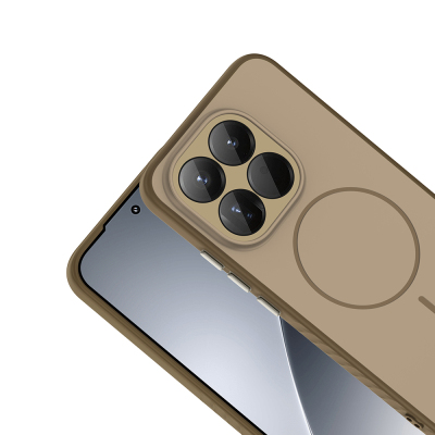 Xiaomi 15T Kılıf M-safe Şarj Özellikli Zore Tea Kapak - 11