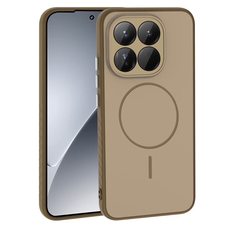 Xiaomi 15T Kılıf M-safe Şarj Özellikli Zore Tea Kapak - 5