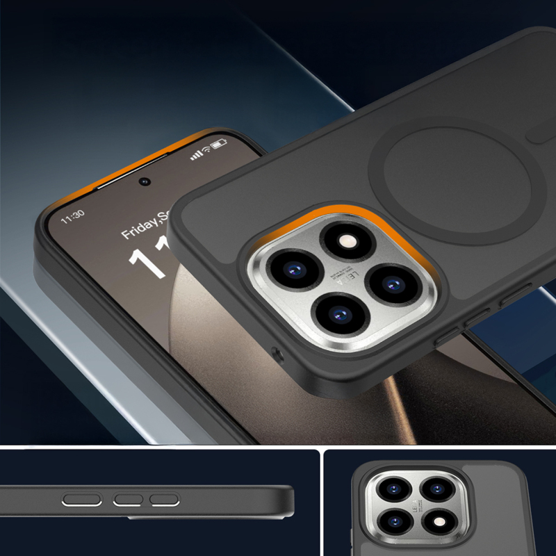 Xiaomi 15T Kılıf Sert PC Arka Yüzey Wireless Şarj Özellikli Zore Flet M-safe Kapak - 5