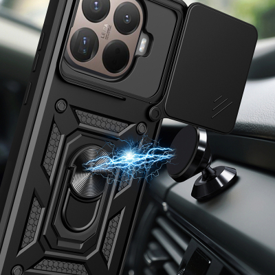 Xiaomi 15T Pro Case Magnetic Stand Camera Protection Zore Sliding Vega Cover - 5