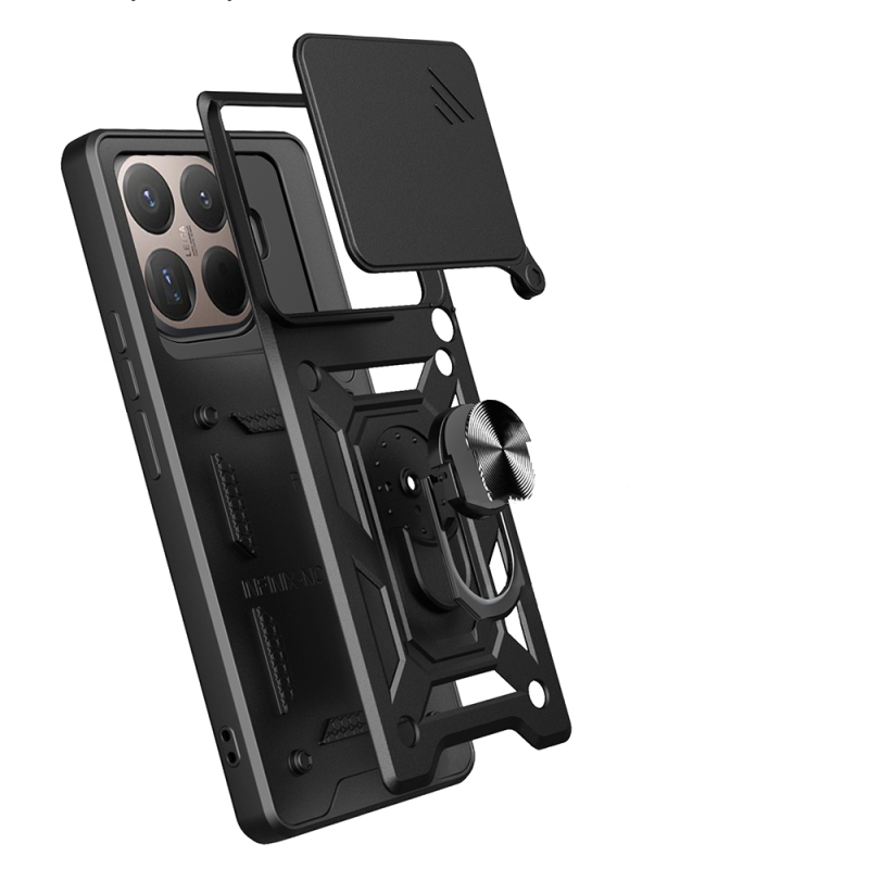 Xiaomi 15T Pro Case Magnetic Stand Camera Protection Zore Sliding Vega Cover - 10