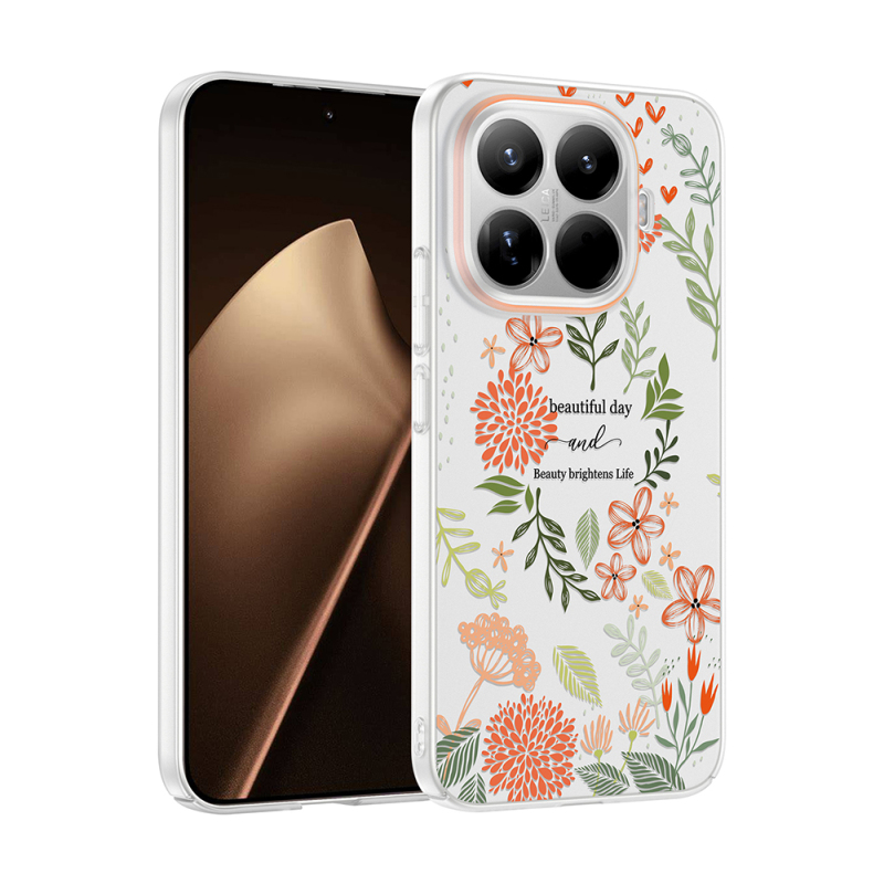 Xiaomi 15T Pro Case with Camera Protector, Patterned Zore Clip Cover - 2