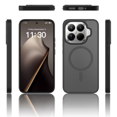 Xiaomi 15T Pro Kılıf Sert PC Arka Yüzey Wireless Şarj Özellikli Zore Flet M-safe Kapak - 4