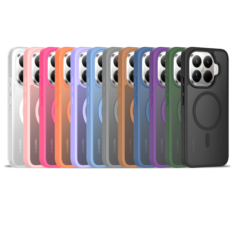 Xiaomi 15T Pro Kılıf Sert PC Arka Yüzey Wireless Şarj Özellikli Zore Flet M-safe Kapak - 9