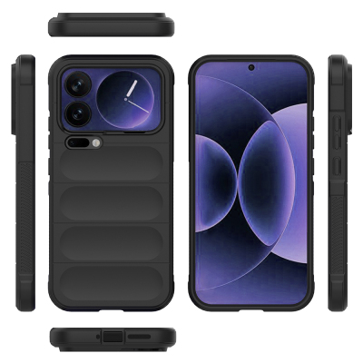 Xiaomi 17 Pro Max Case Flexible TPU Hollow Back Design Zore Ethnic Silicone Cover - 13
