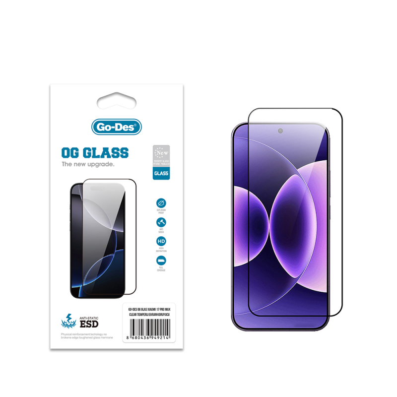 Xiaomi 17 Pro Max Go Des OG Glass Antistatic Tempered Glass Screen Protector - 1