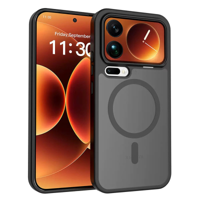 Xiaomi 17 Pro Max Kılıf M-Safe Şarj Özellikli Kamera Korumalı Zore Lunex Kapak - 1